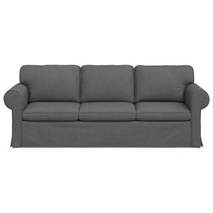 Καναπές Σκούρο Γκρι 215 x 82 x 80 εκ ύφασμα - Pakobazaar
