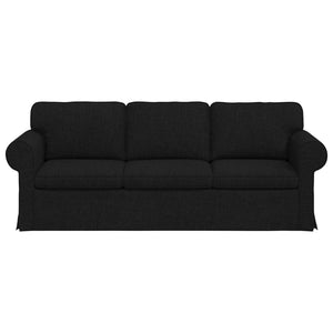 Καναπές Μαύρο 215 x 82 x 80 εκ ύφασμα - Pakobazaar