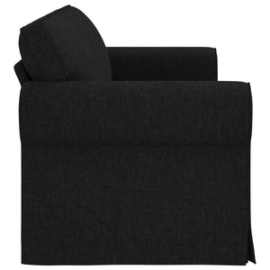 Καναπές Μαύρο 215 x 82 x 80 εκ ύφασμα - Pakobazaar