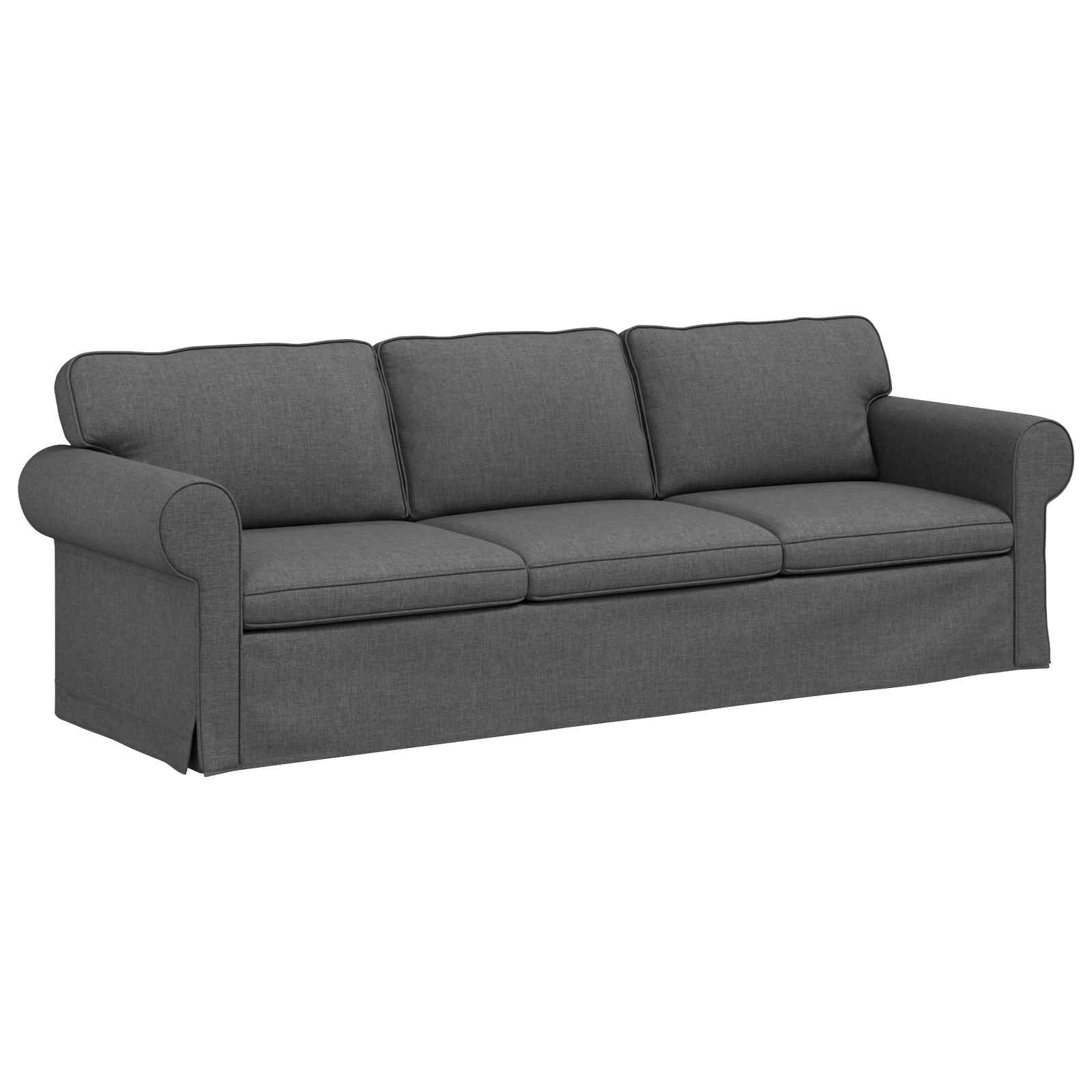 Καναπές Σκούρο Γκρι 215 x 82 x 80 εκ ύφασμα - Pakobazaar