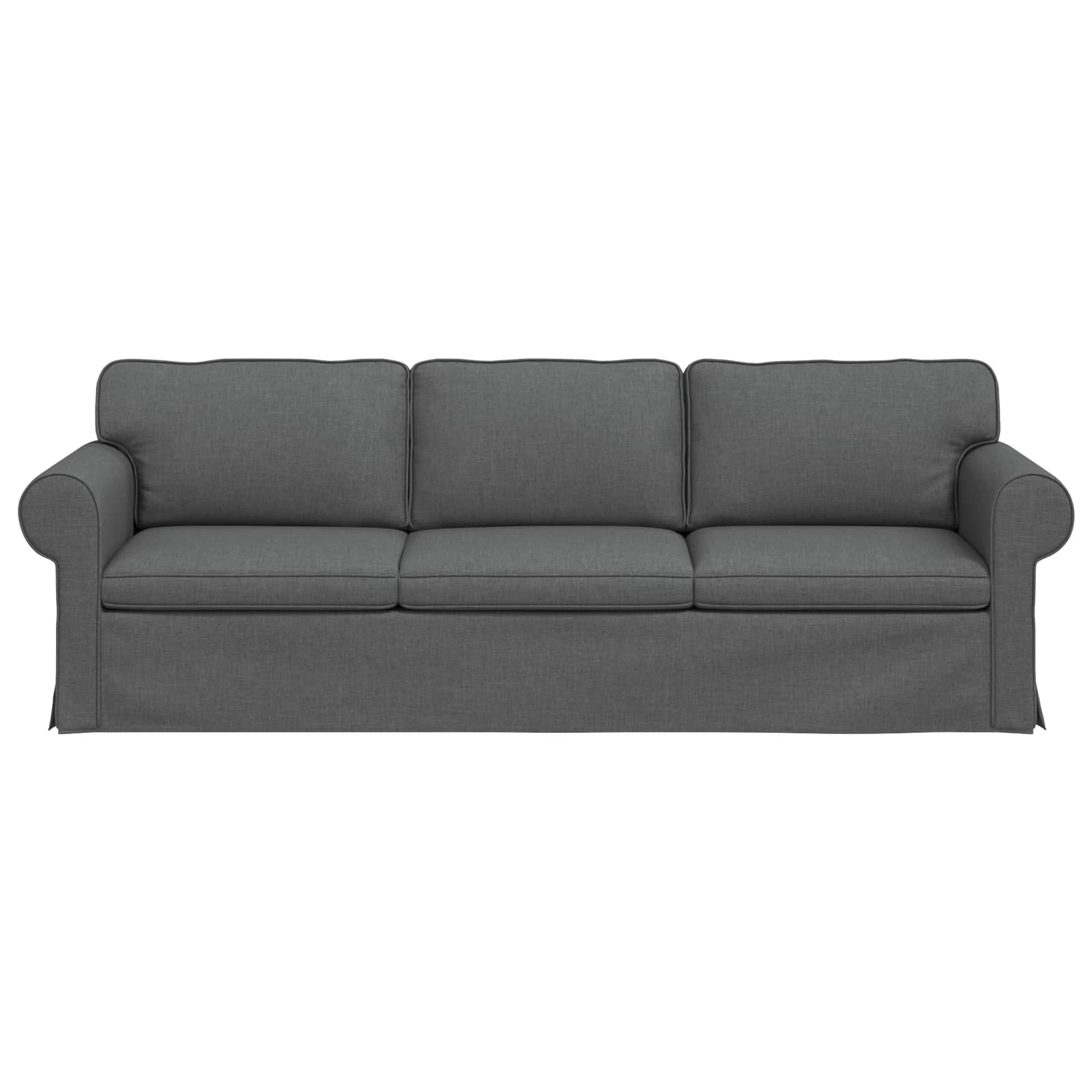 Καναπές Σκούρο Γκρι 215 x 82 x 80 εκ ύφασμα - Pakobazaar