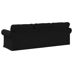 Καναπές Μαύρο 215 x 82 x 80 εκ ύφασμα - Pakobazaar