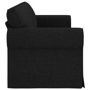 Καναπές Μαύρο 215 x 82 x 80 εκ ύφασμα - Pakobazaar