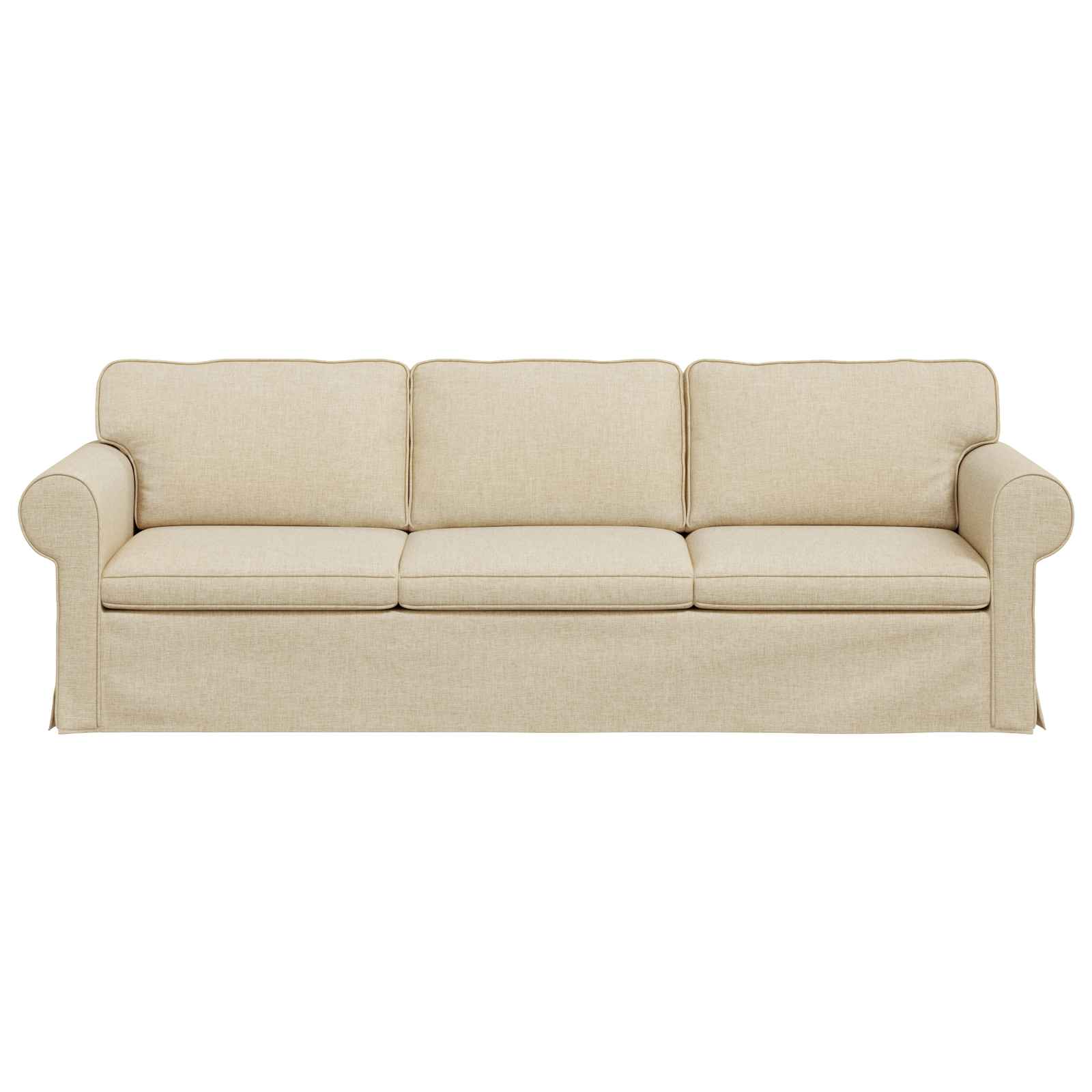Καναπές Κρεμ 215 x 82 x 80 εκ ύφασμα - Pakobazaar