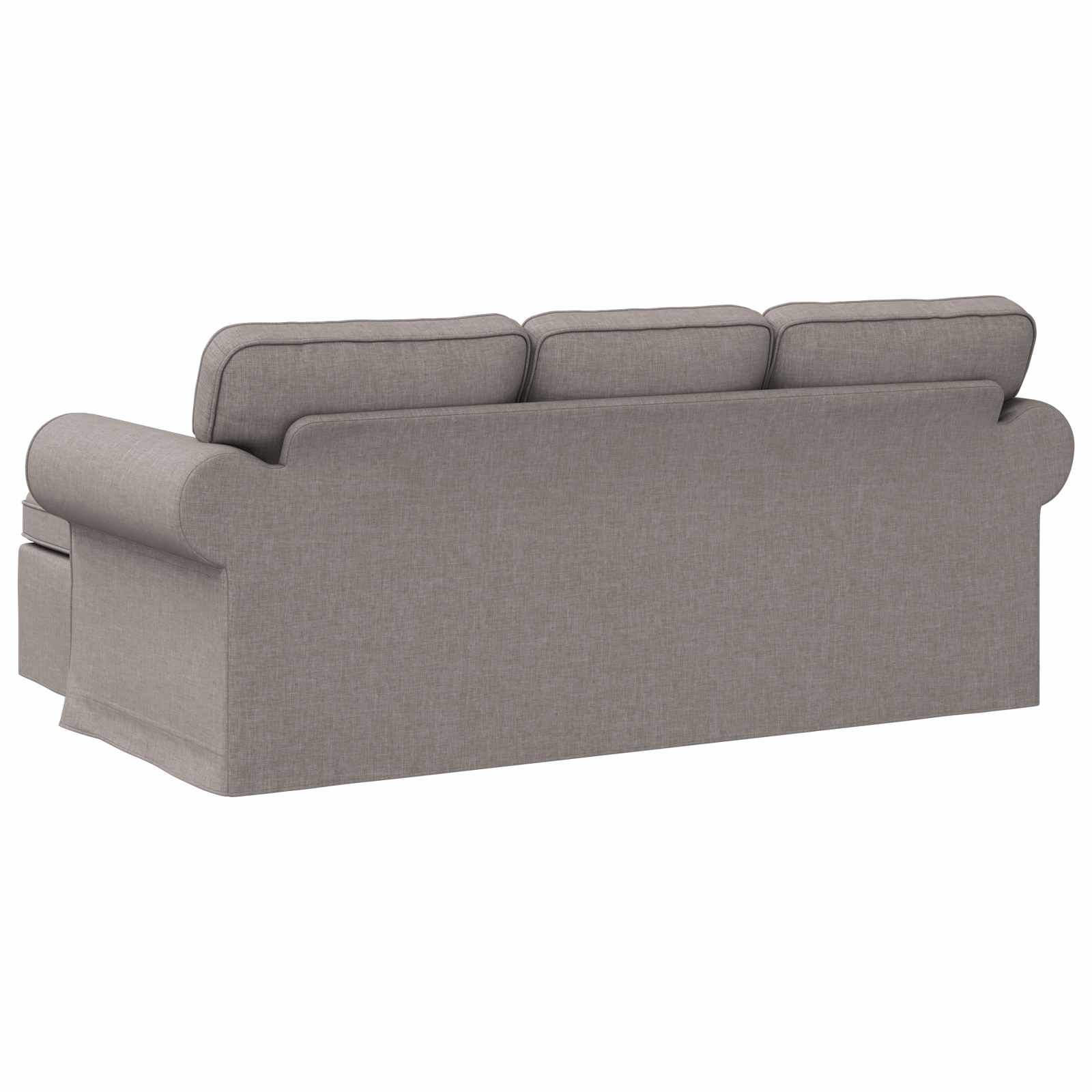 Καναπές Taupe 215 x 138 x 80 εκ ύφασμα - Pakobazaar