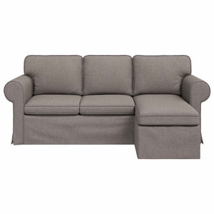 Καναπές Taupe 215 x 138 x 80 εκ ύφασμα - Pakobazaar