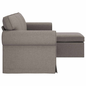 Καναπές Taupe 215 x 138 x 80 εκ ύφασμα - Pakobazaar