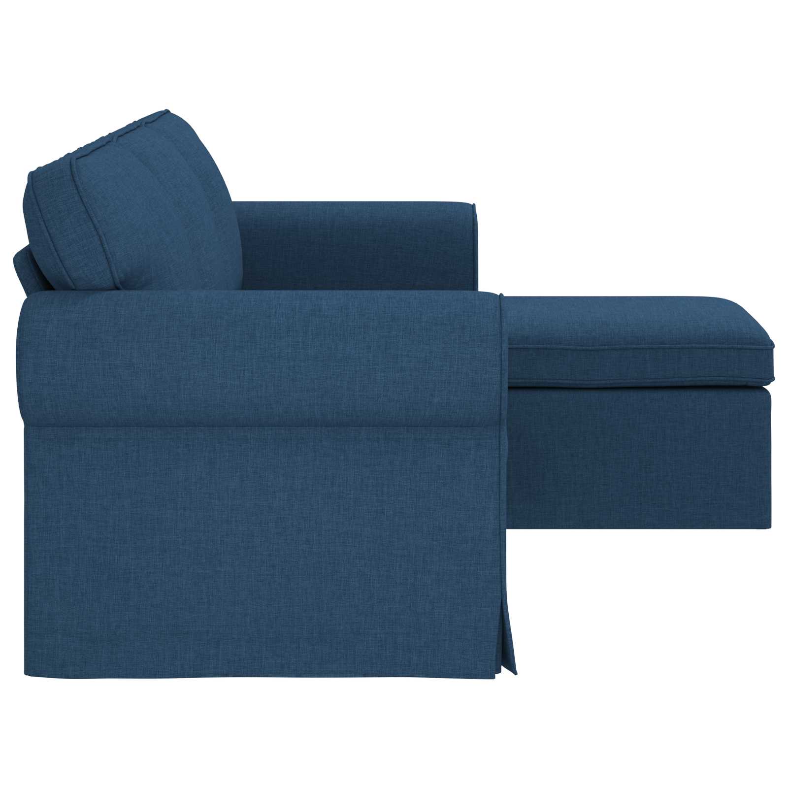 Καναπές Μπλε 195 x 138 x 80 εκ ύφασμα - Pakobazaar