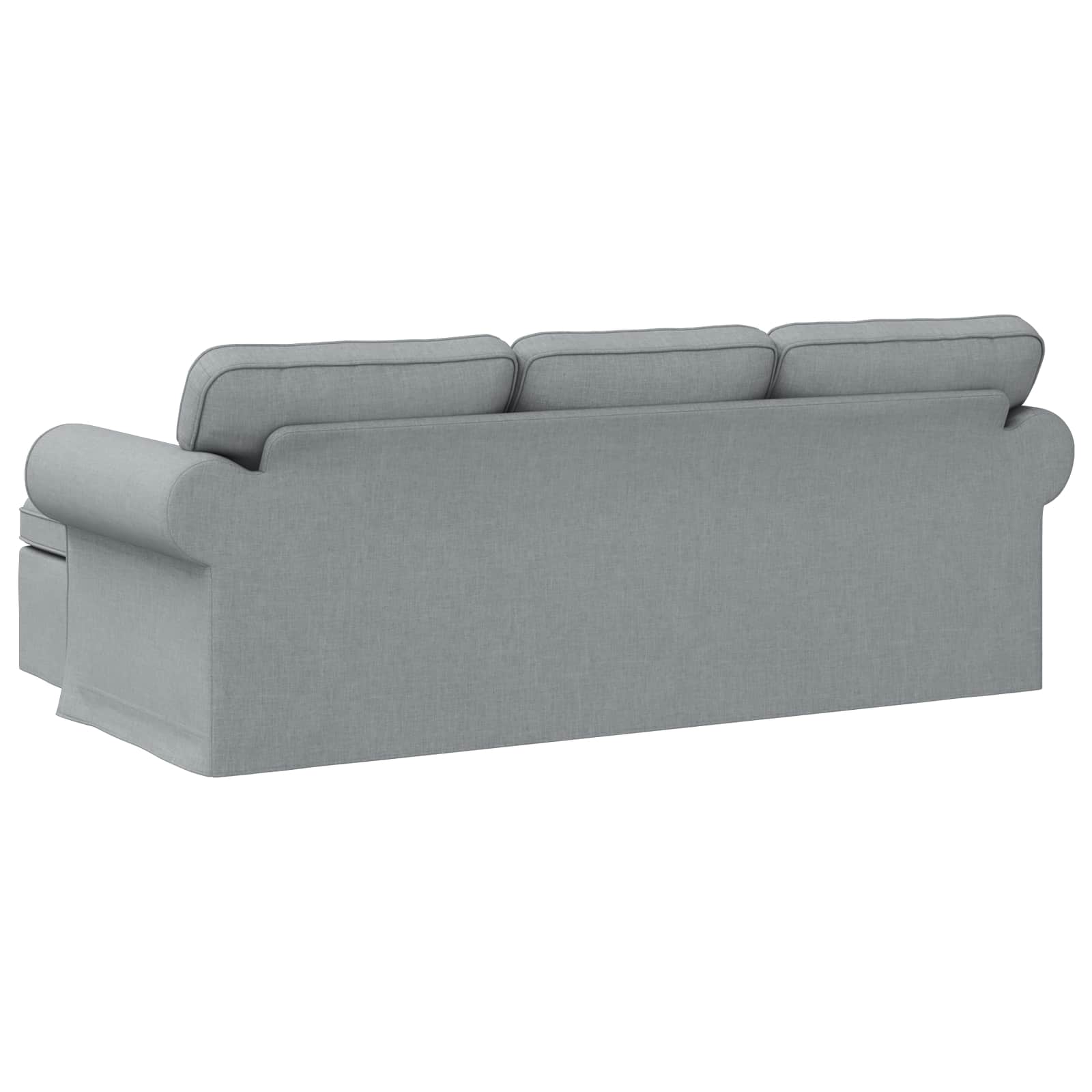 Καναπές Ανοιχτό γκρι 215 x 138 x 80 εκ ύφασμα - Pakobazaar