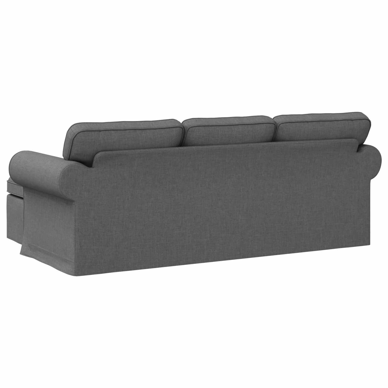 Καναπές Σκούρο Γκρι 215 x 138 x 80 εκ ύφασμα - Pakobazaar