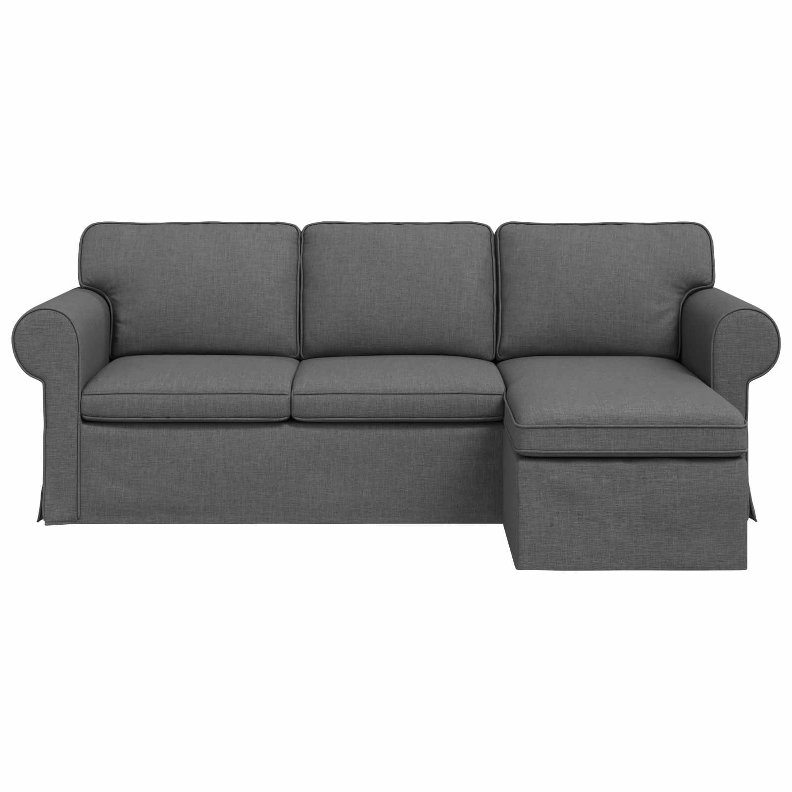 Καναπές Σκούρο Γκρι 215 x 138 x 80 εκ ύφασμα - Pakobazaar