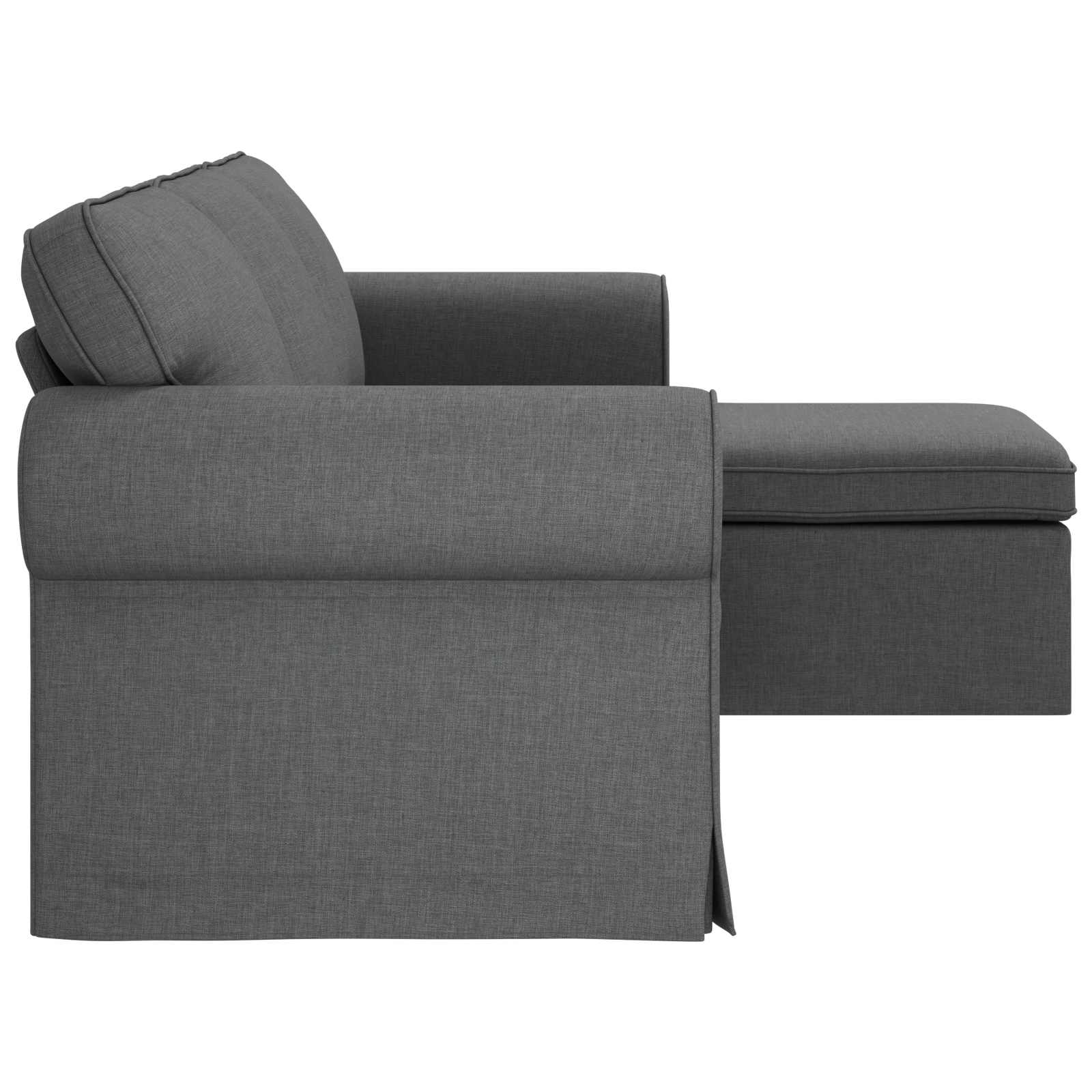 Καναπές Σκούρο Γκρι 215 x 138 x 80 εκ ύφασμα - Pakobazaar