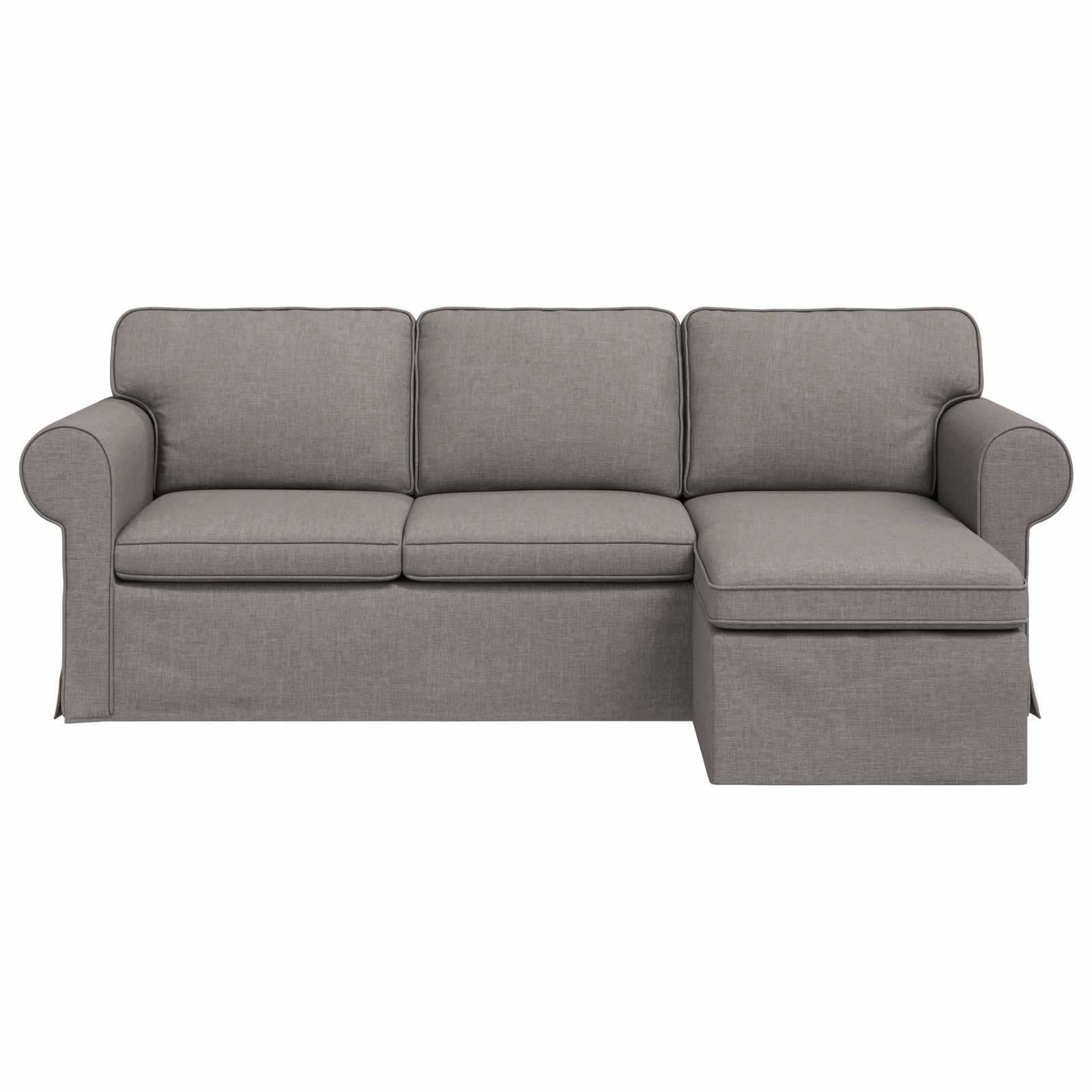 Καναπές Taupe 215 x 138 x 80 εκ ύφασμα - Pakobazaar