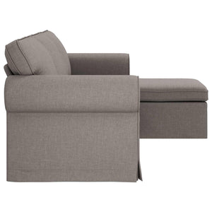 Καναπές Taupe 215 x 138 x 80 εκ ύφασμα