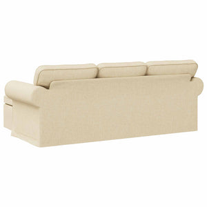 Καναπές Κρεμ 215 x 138 x 80 εκ ύφασμα - Pakobazaar