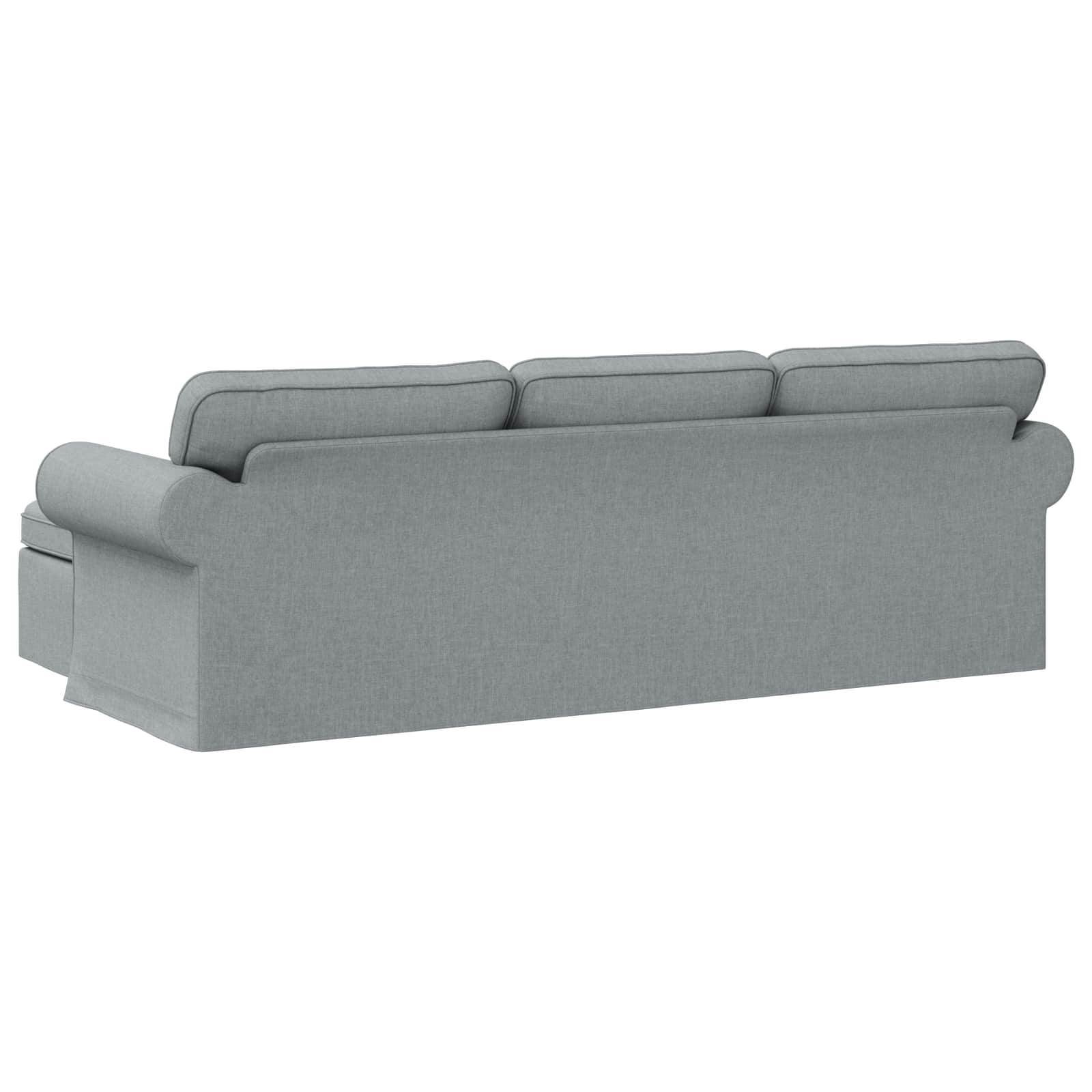 Καναπές Ανοιχτό γκρι 245 x 138 x 80 εκ ύφασμα - Pakobazaar