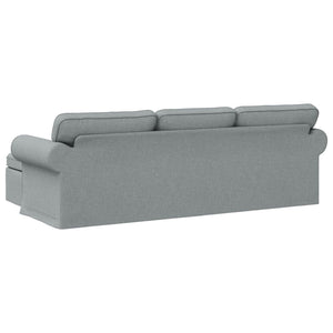 Καναπές Ανοιχτό γκρι 245 x 138 x 80 εκ ύφασμα - Pakobazaar