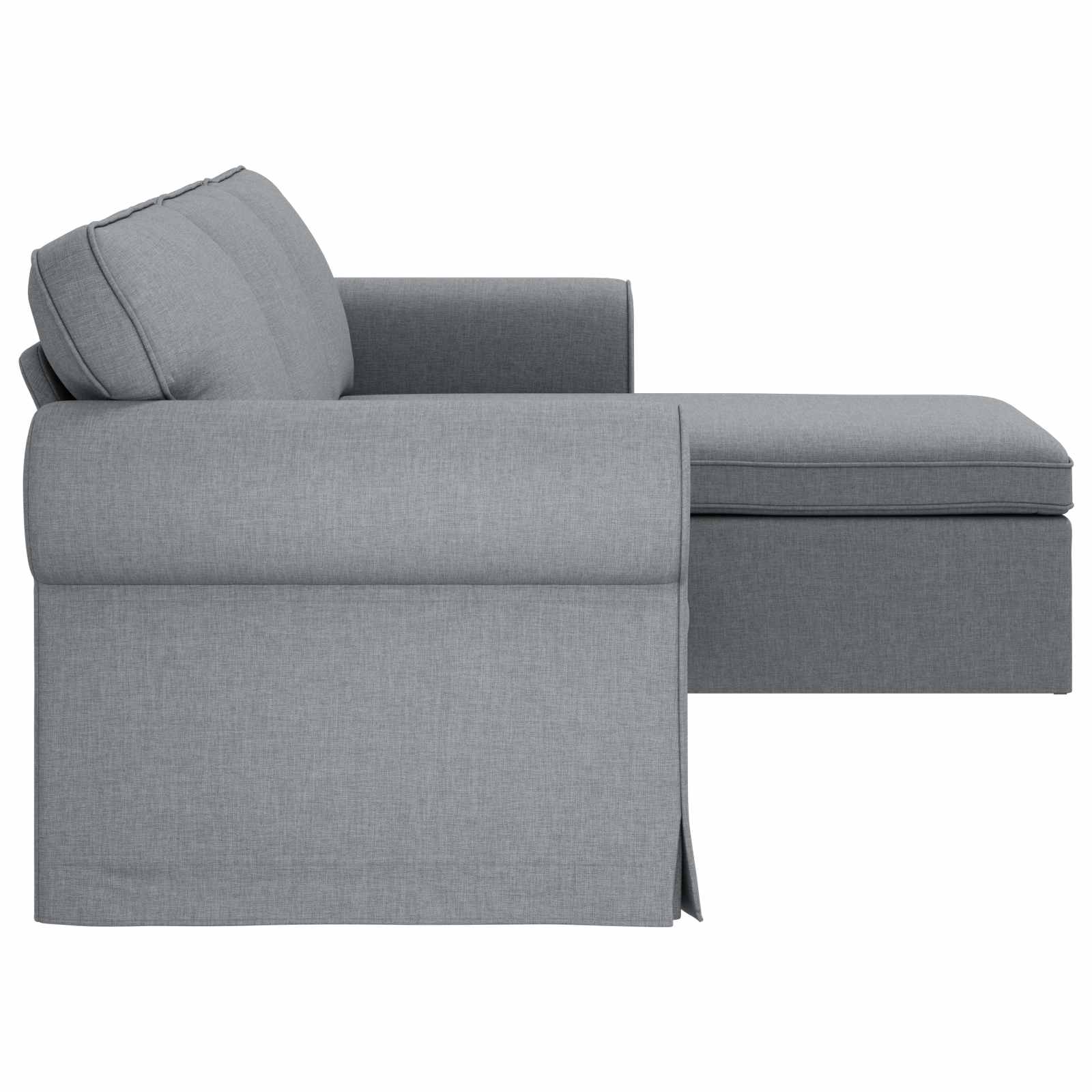 Καναπές Ανοιχτό γκρι 245 x 138 x 80 εκ ύφασμα - Pakobazaar