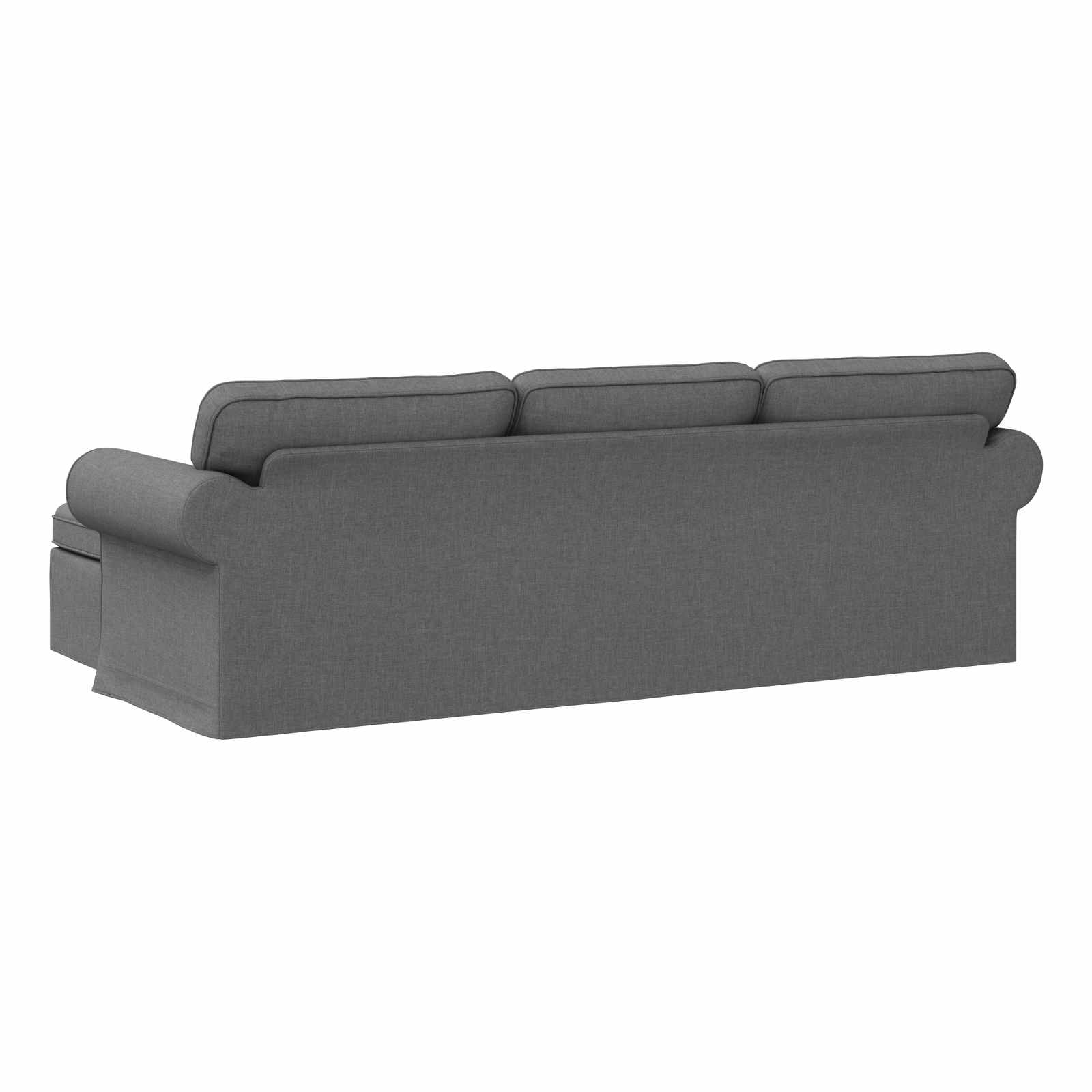 Καναπές Σκούρο Γκρι 215 x 138 x 80 εκ ύφασμα - Pakobazaar