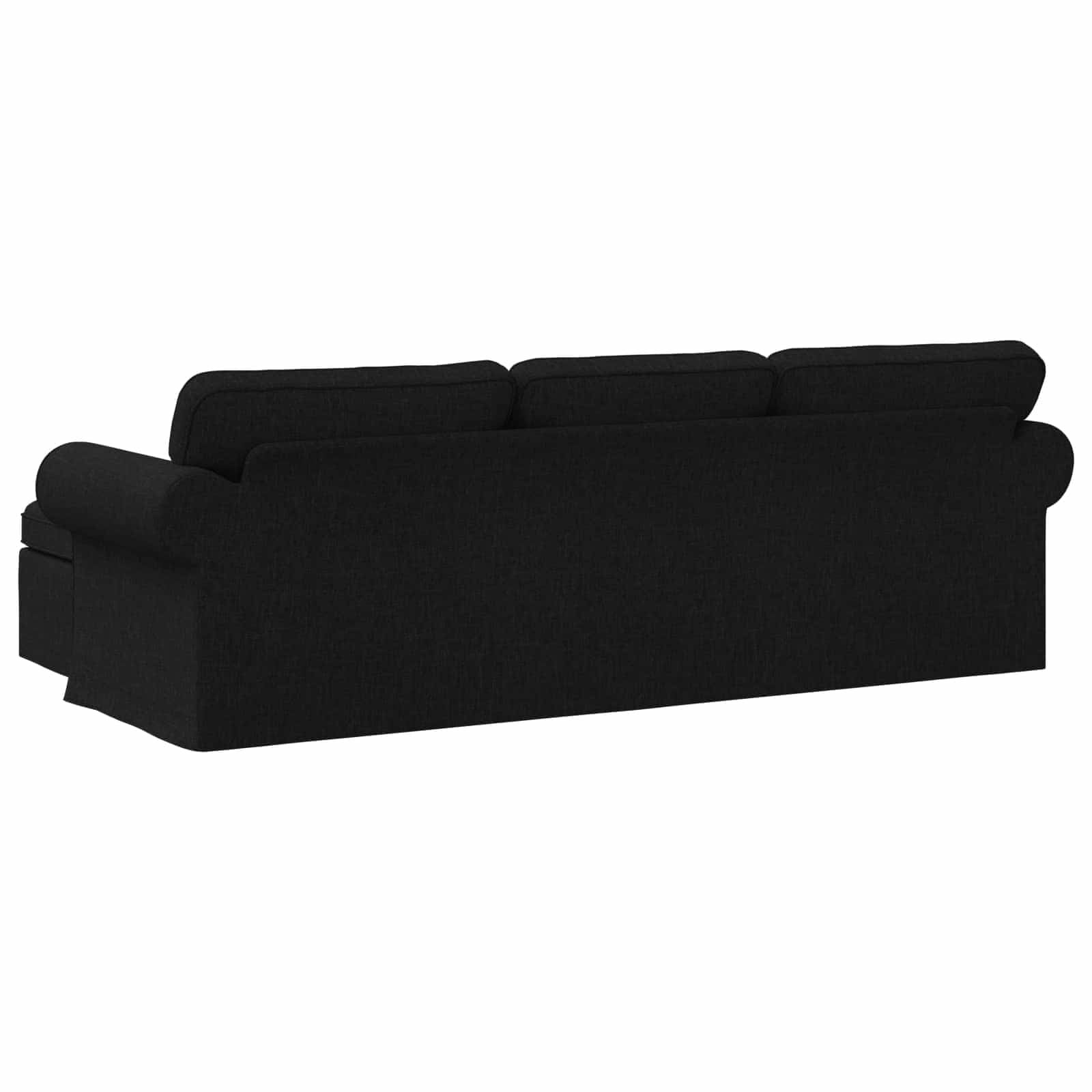 Καναπές Μαύρο 215 x 138 x 80 εκ ύφασμα - Pakobazaar