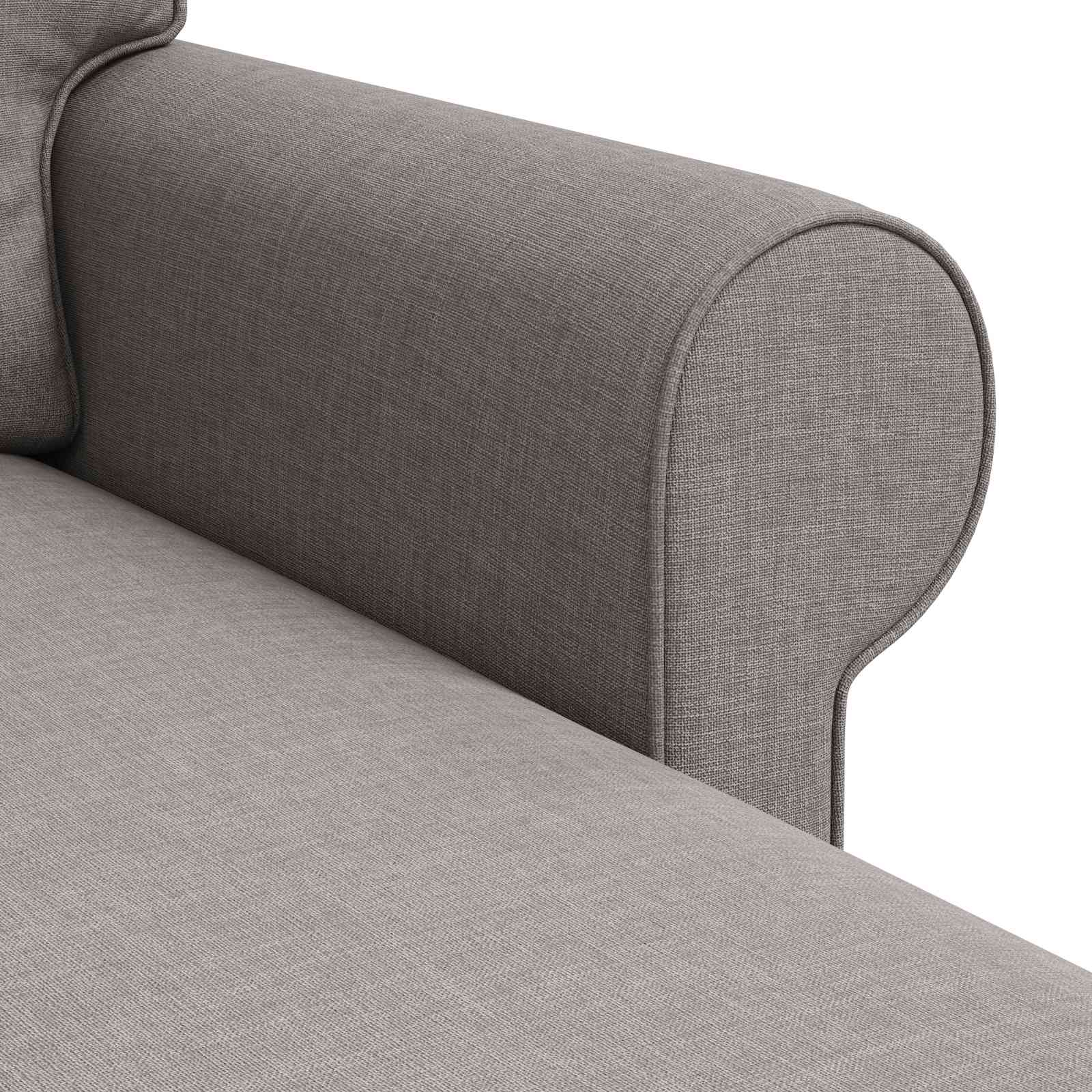 Καναπές Taupe 245 x 138 x 80 εκ ύφασμα - Pakobazaar