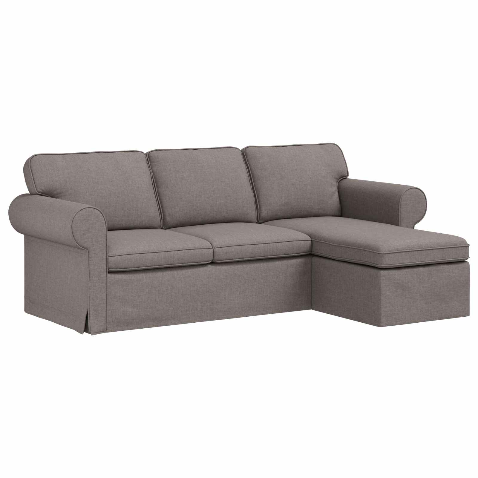 Καναπές Taupe 245 x 138 x 80 εκ ύφασμα - Pakobazaar