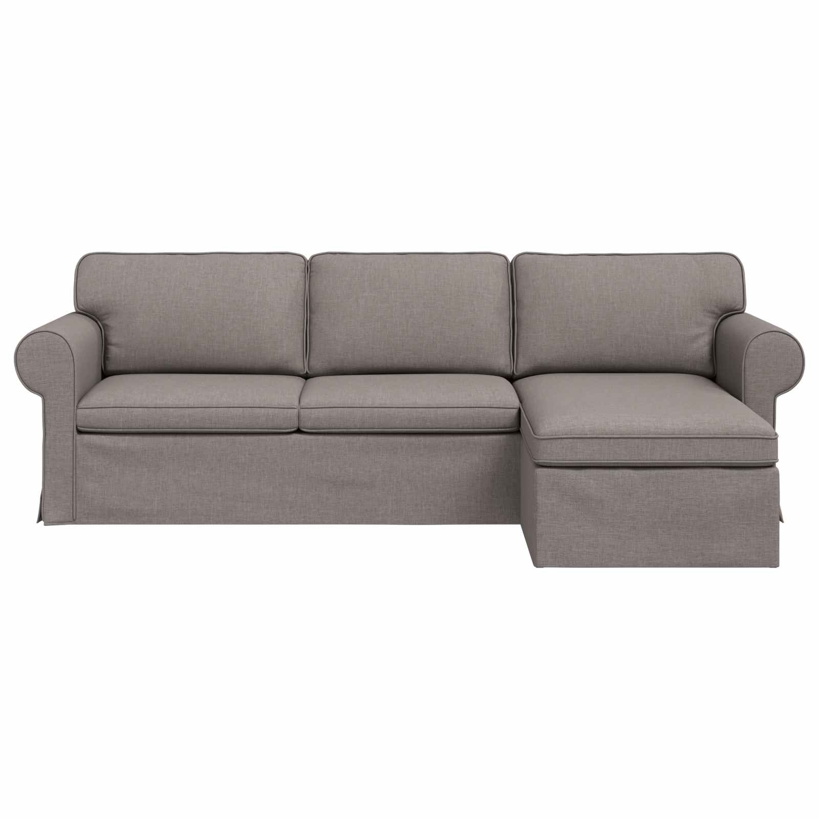 Καναπές Taupe 215 x 138 x 80 εκ ύφασμα - Pakobazaar