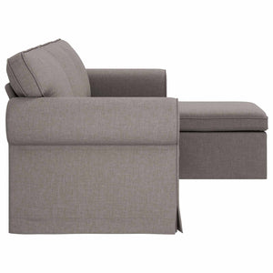 Καναπές Taupe 245 x 138 x 80 εκ ύφασμα - Pakobazaar