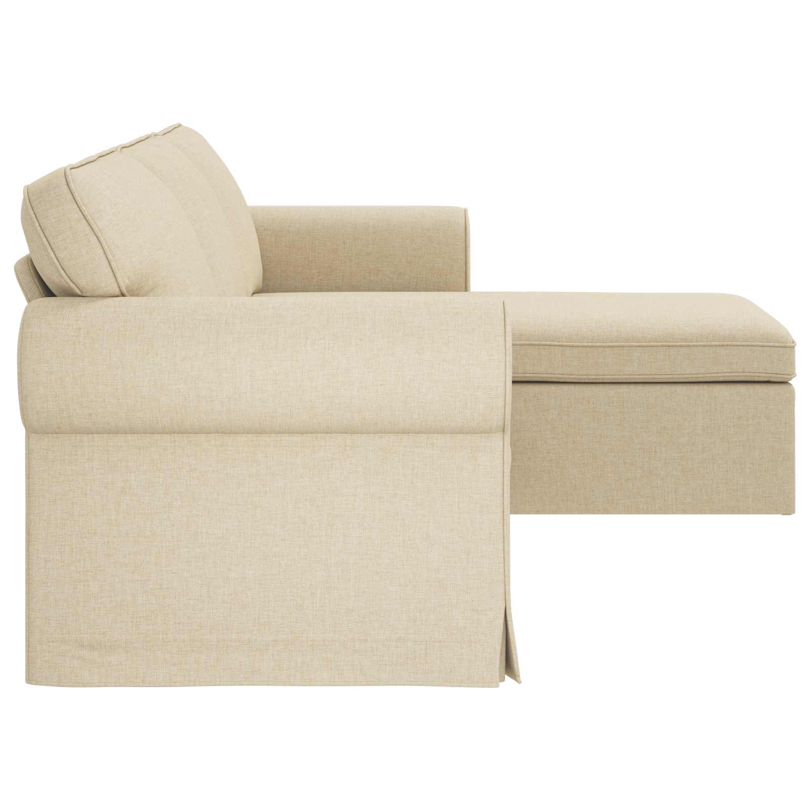 Καναπές Κρεμ 215 x 138 x 80 εκ ύφασμα - Pakobazaar