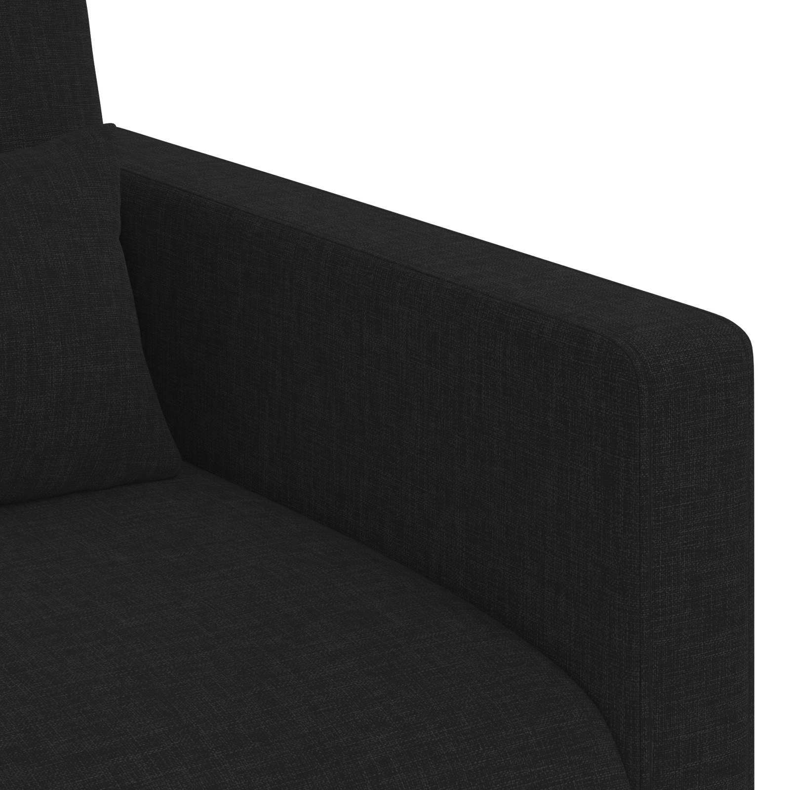 Καναπές Μαύρο 78 x 78 x 80 εκ. ύφασμα - Pakobazaar
