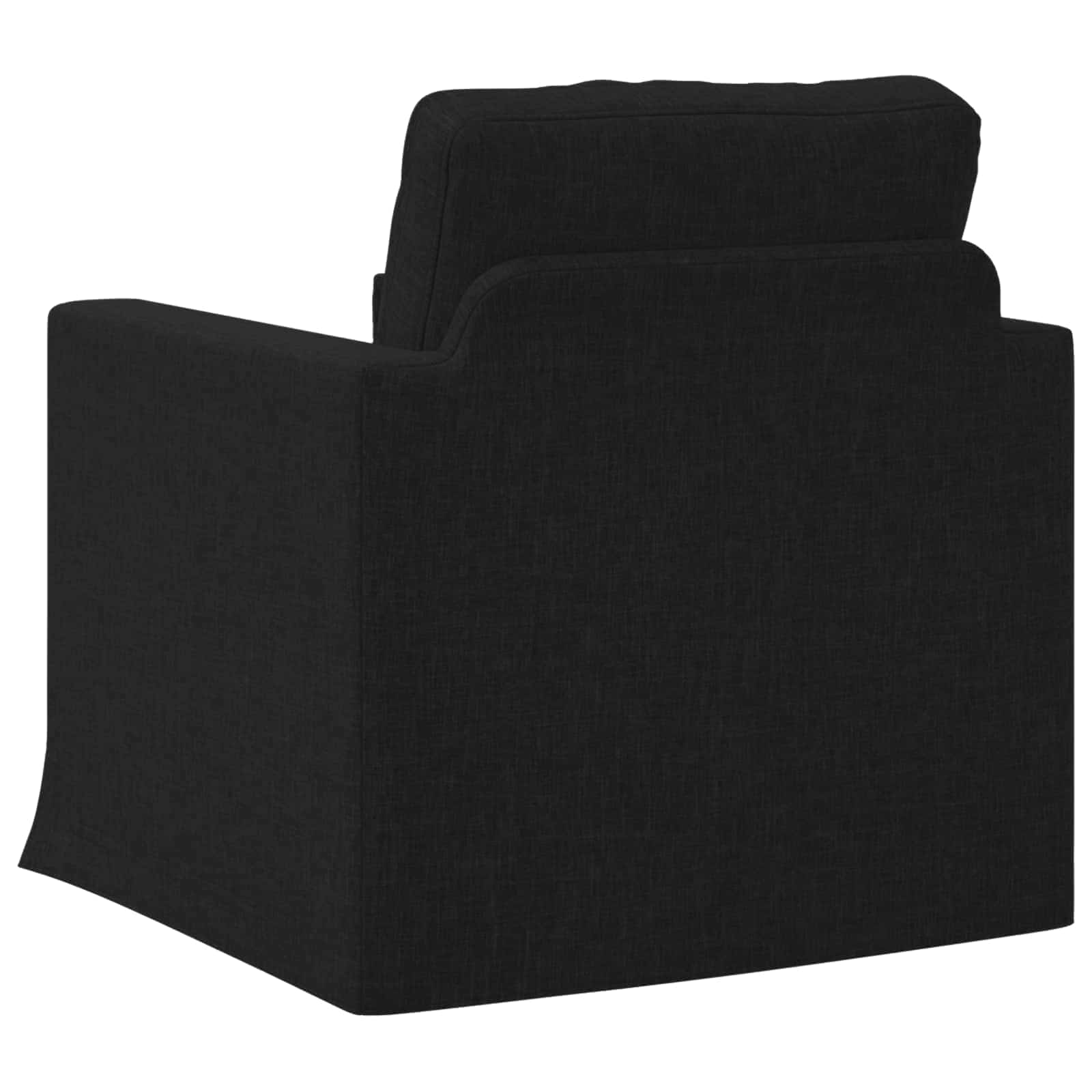 Καναπές Μαύρο 78 x 78 x 80 εκ. ύφασμα - Pakobazaar
