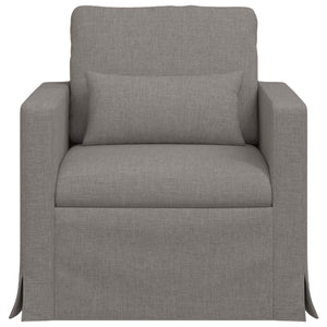 Καναπές Taupe 78 x 78 x 80 εκ. ύφασμα - Pakobazaar