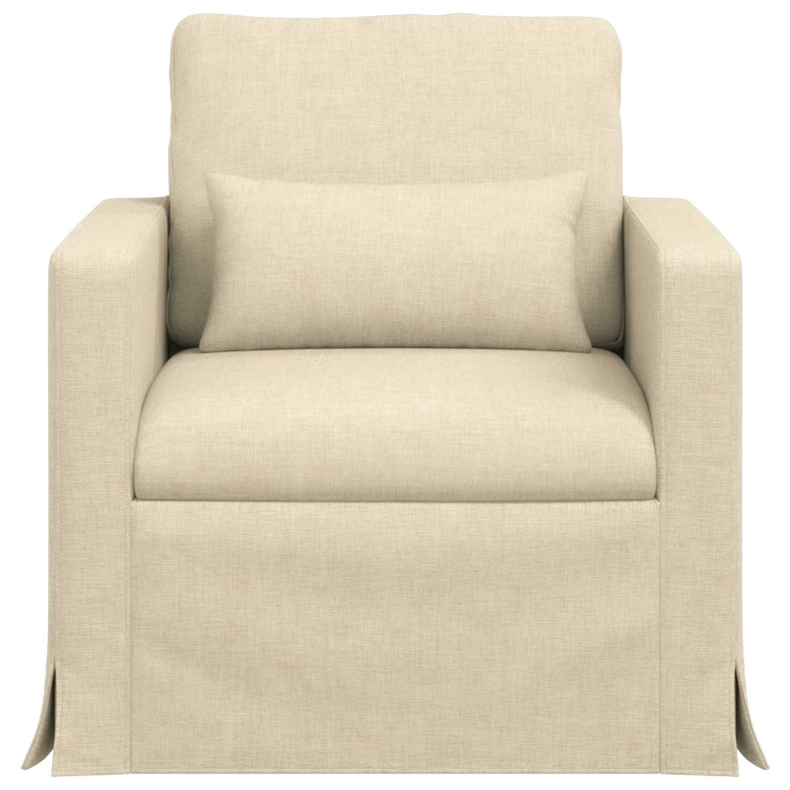 Καναπές Κρεμ 78 x 78 x 80 εκ. ύφασμα - Pakobazaar