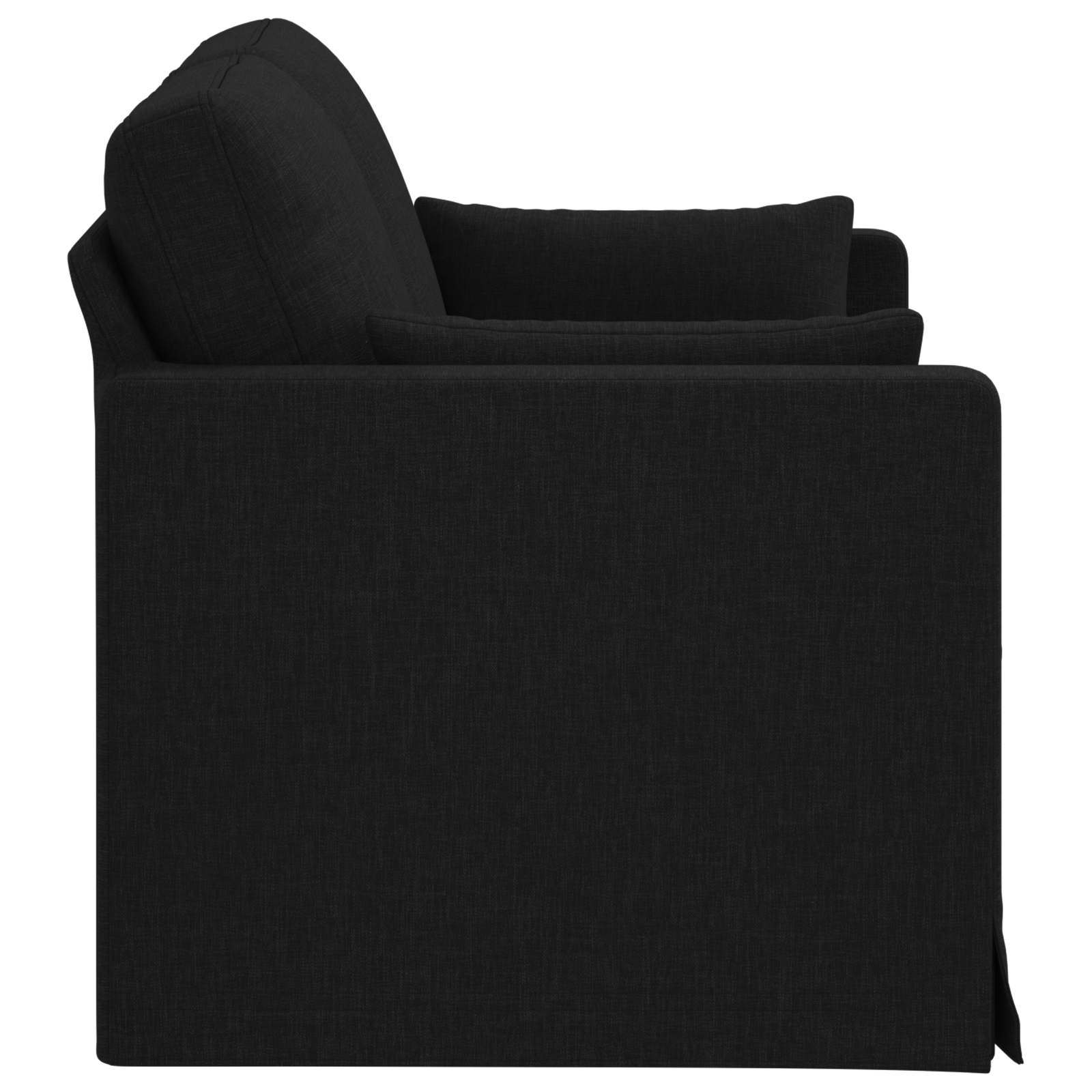 Καναπές Μαύρο 139 x 78 x 80 εκ ύφασμα - Pakobazaar