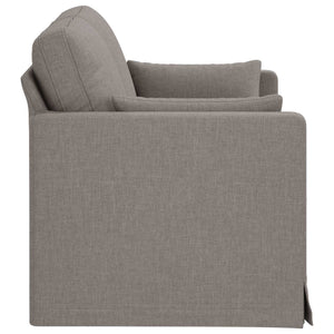 Καναπές Taupe 139 x 78 x 80 εκ ύφασμα - Pakobazaar