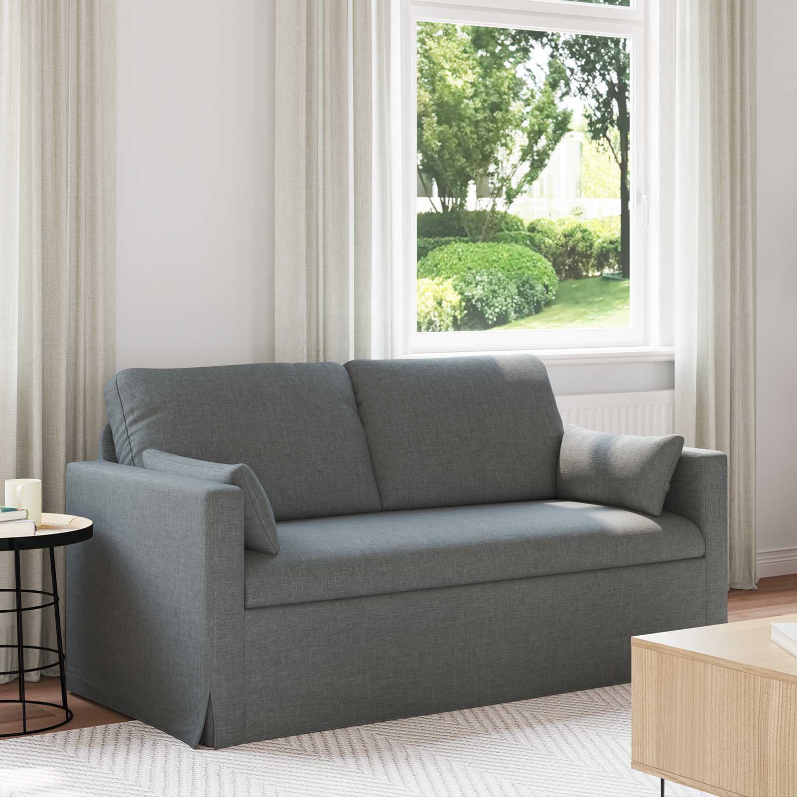 Καναπές Σκούρο Γκρι 158 x 78 x 80 εκ ύφασμα - Pakobazaar