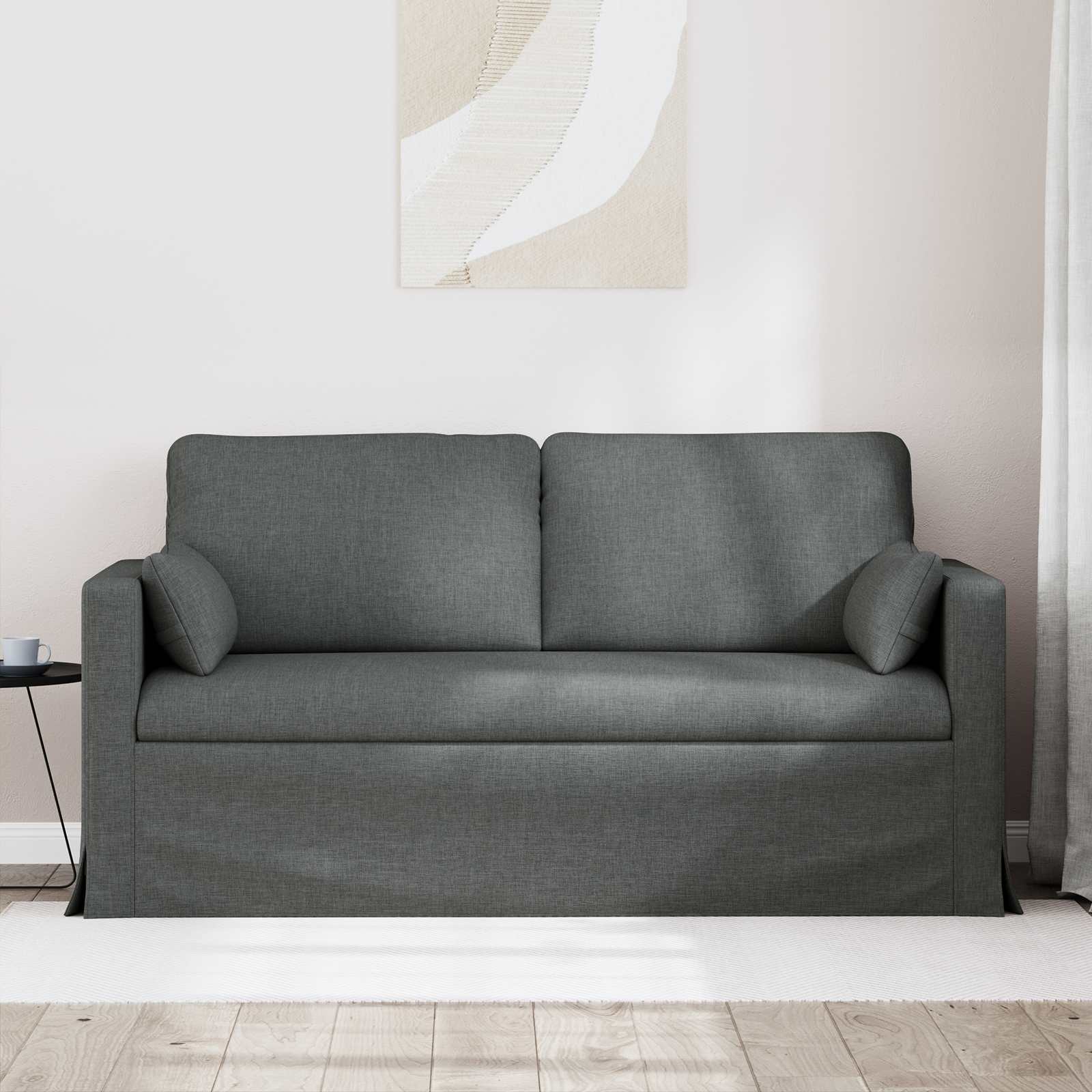 Καναπές Σκούρο Γκρι 158 x 78 x 80 εκ ύφασμα - Pakobazaar