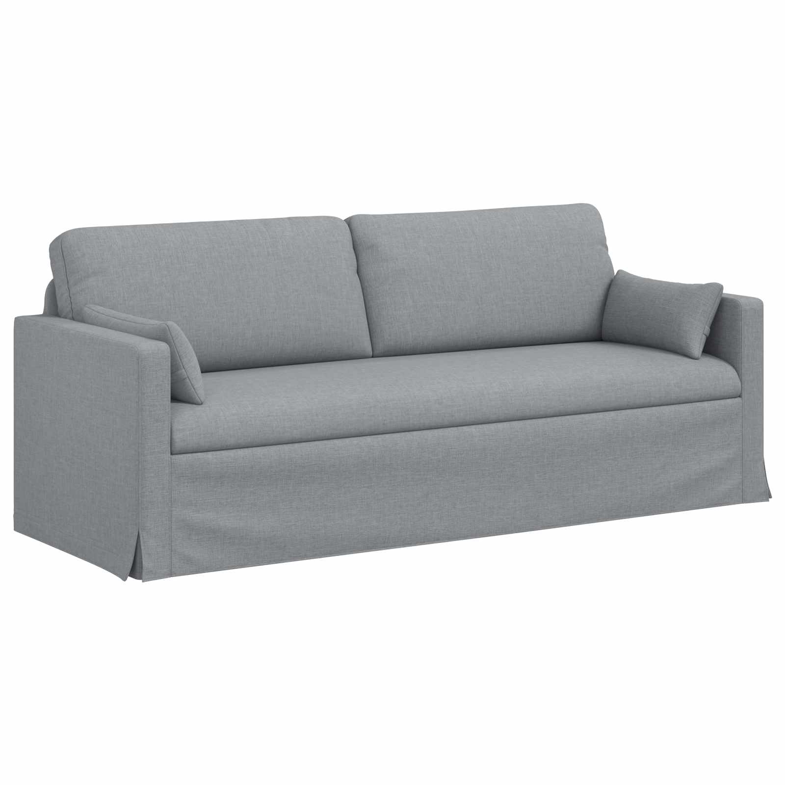 Καναπές Ανοιχτό γκρι 198 x 78 x 80 εκ ύφασμα - Pakobazaar