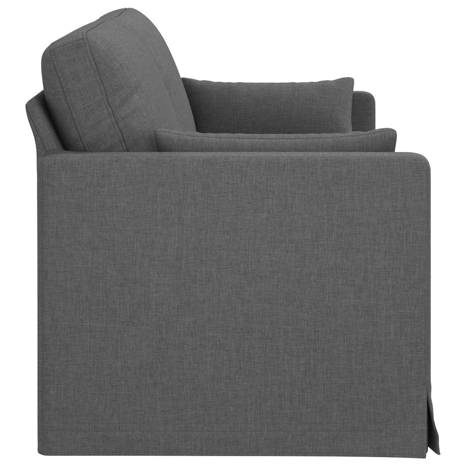 Καναπές Σκούρο Γκρι 198 x 78 x 80 εκ ύφασμα - Pakobazaar