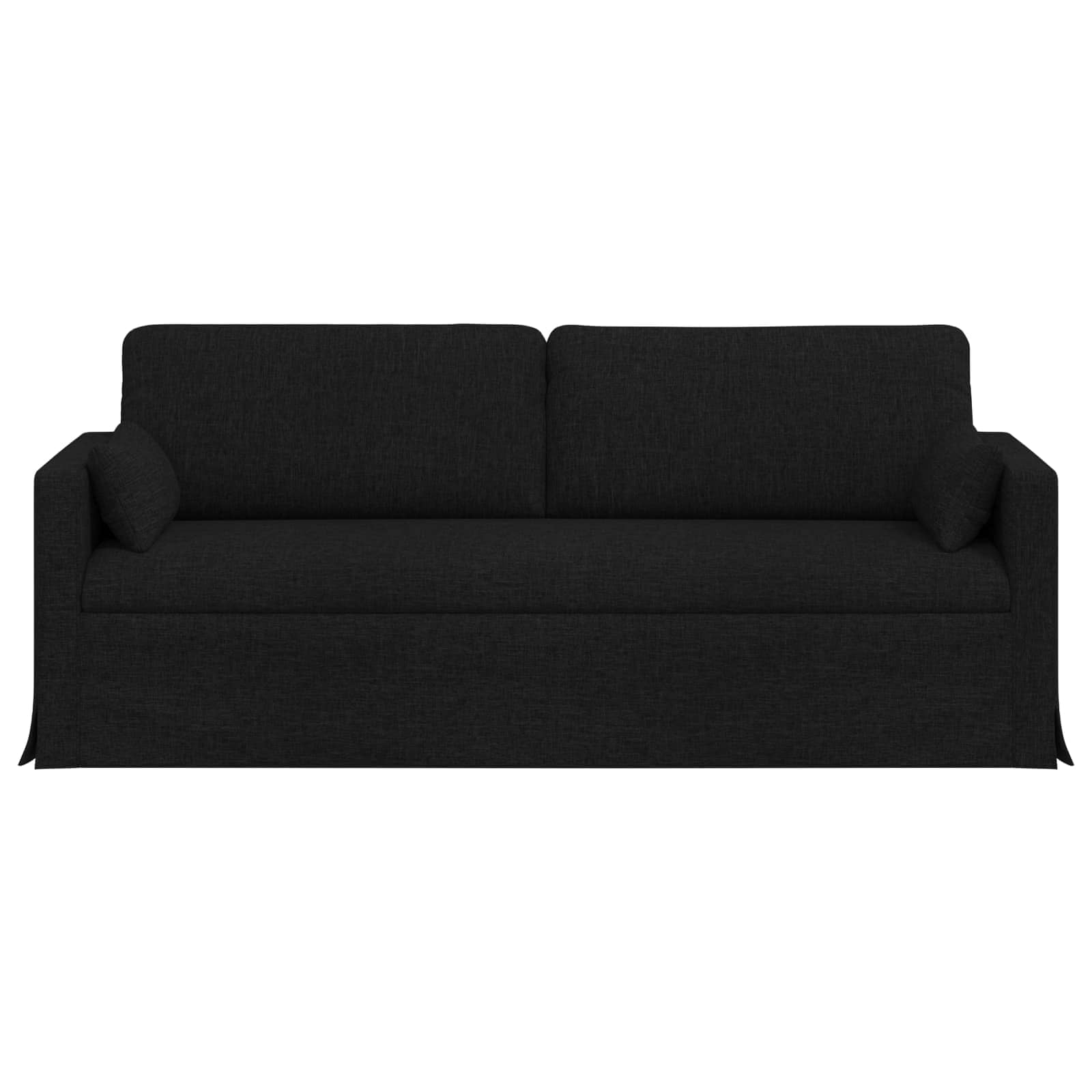 Καναπές Μαύρο 198 x 78 x 80 εκ ύφασμα - Pakobazaar