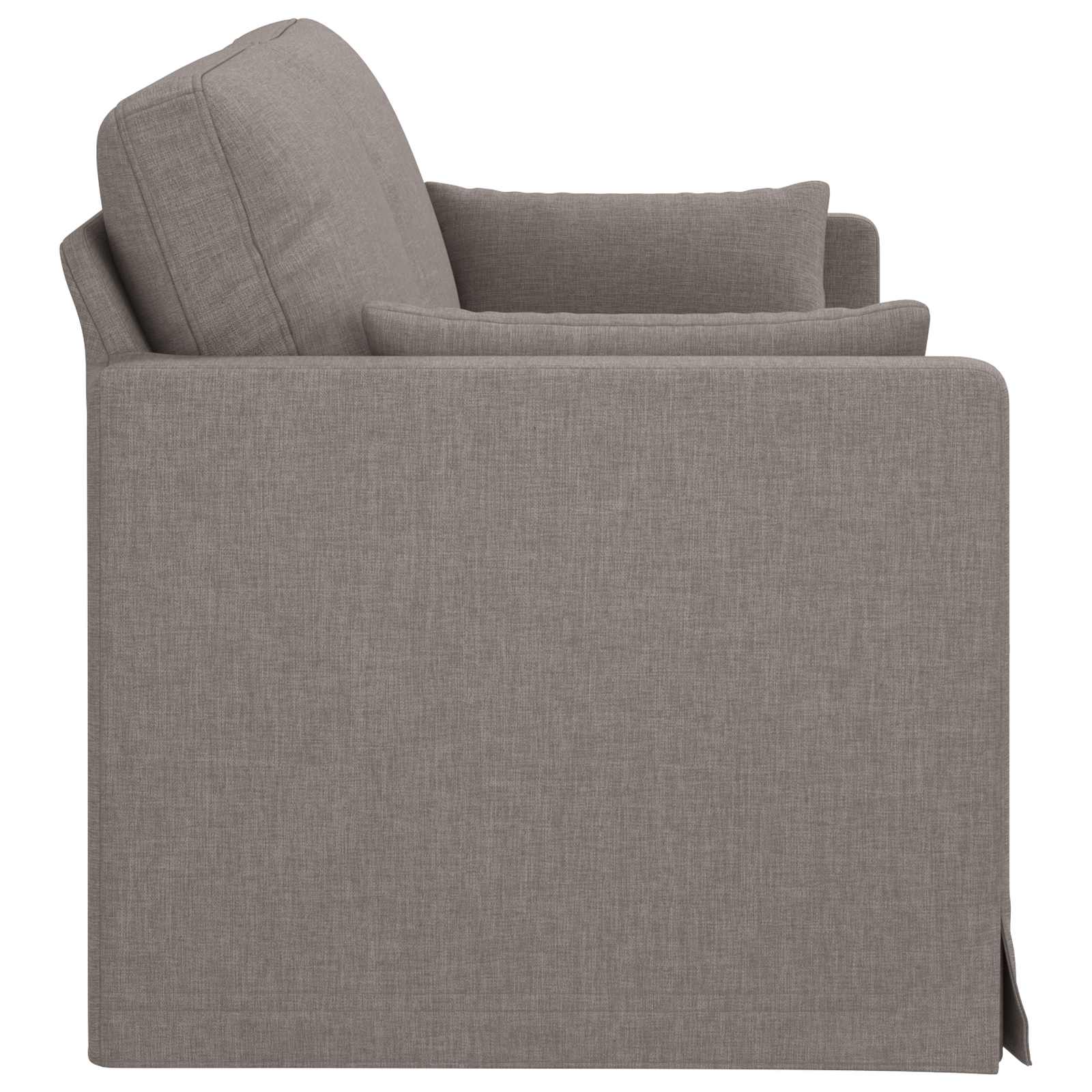 Καναπές Taupe 198 x 78 x 80 εκ ύφασμα - Pakobazaar