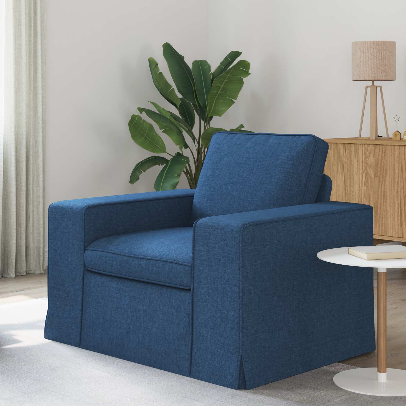 Καναπές Μπλε 103 x 80 x 82 εκ ύφασμα - Pakobazaar