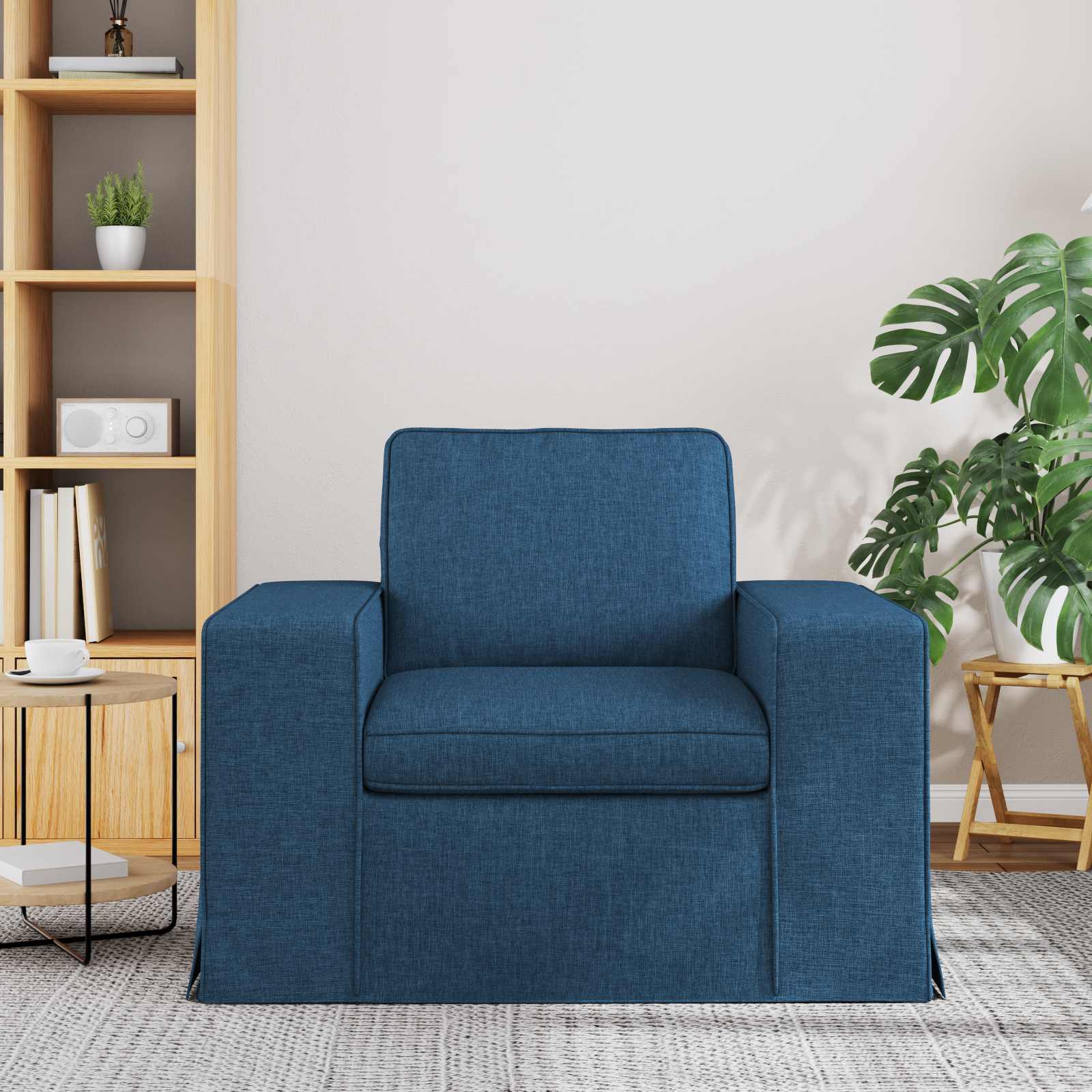 Καναπές Μπλε 103 x 80 x 82 εκ ύφασμα - Pakobazaar
