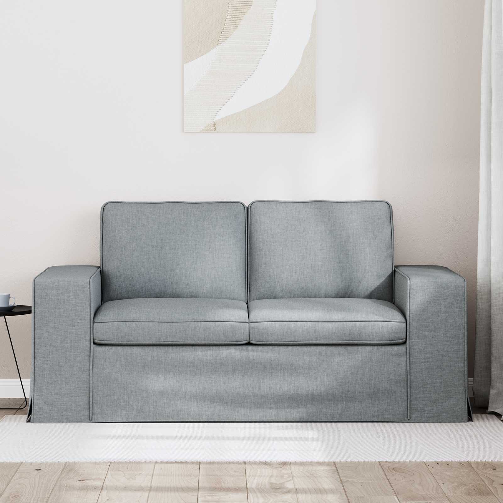 Καναπές Ανοιχτό γκρι 162 x 80 x 82 εκ ύφασμα - Pakobazaar
