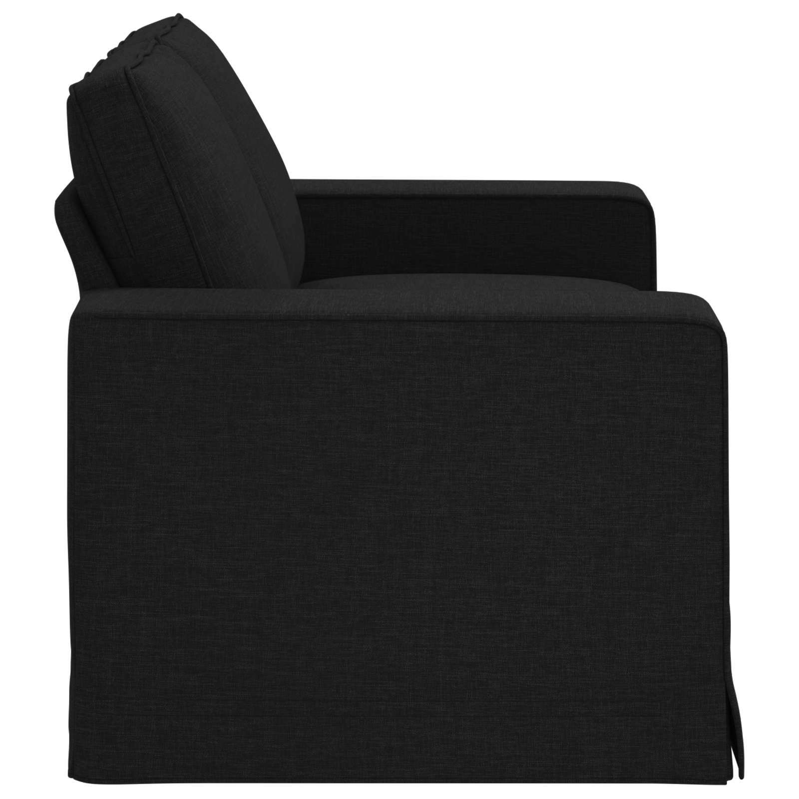 Καναπές Μαύρο 162 x 80 x 82 εκ ύφασμα - Pakobazaar