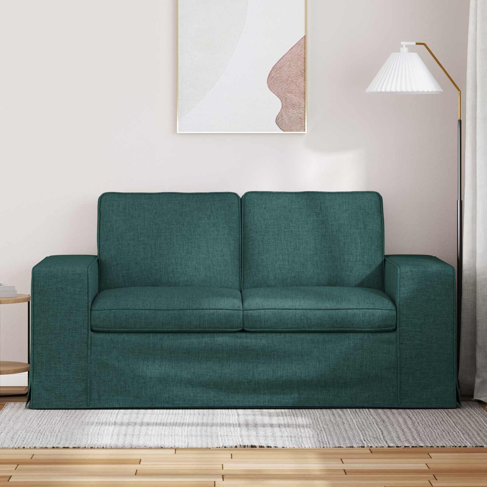 Καναπές Σκούρο Πράσινο 162 x 80 x 82 εκ ύφασμα - Pakobazaar