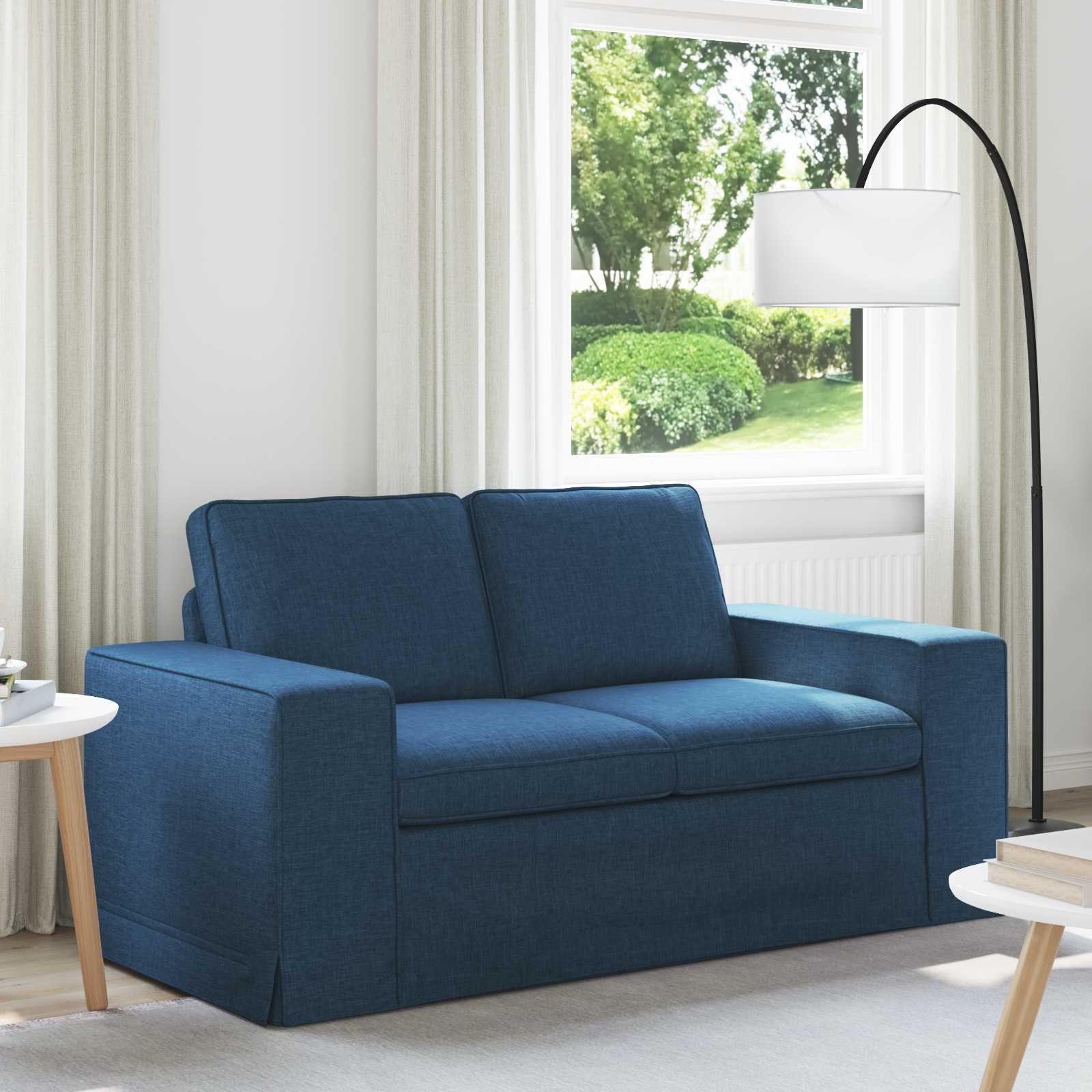 Καναπές Μπλε 162 x 80 x 82 εκ ύφασμα - Pakobazaar