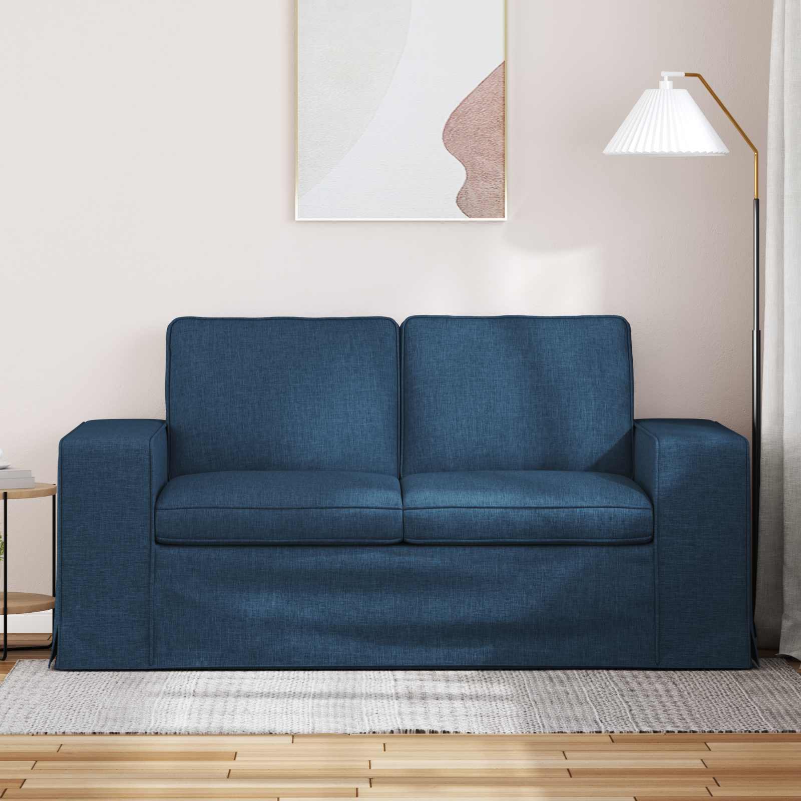 Καναπές Μπλε 162 x 80 x 82 εκ ύφασμα - Pakobazaar