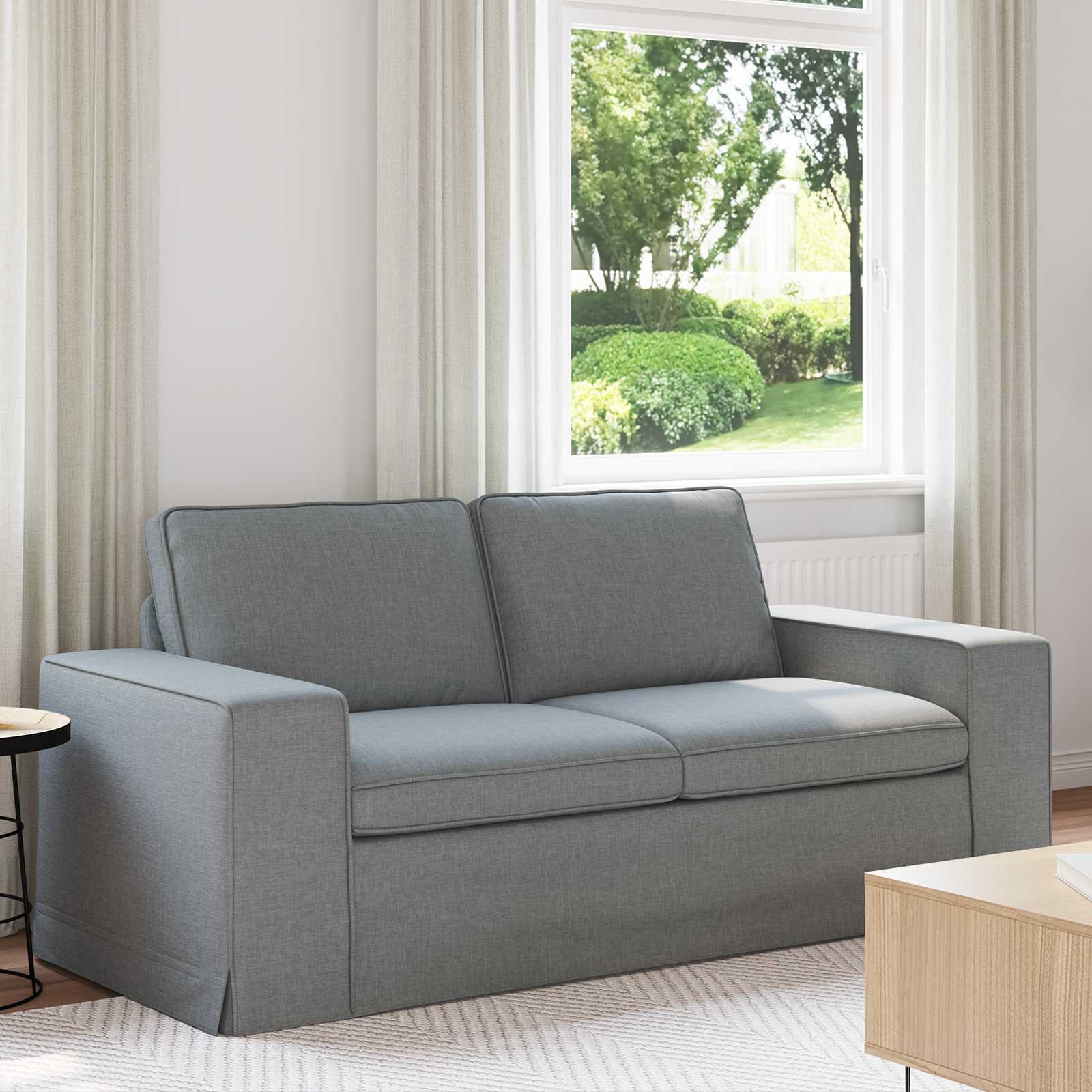 Καναπές Ανοιχτό γκρι 182 x 80 x 82 εκ ύφασμα - Pakobazaar