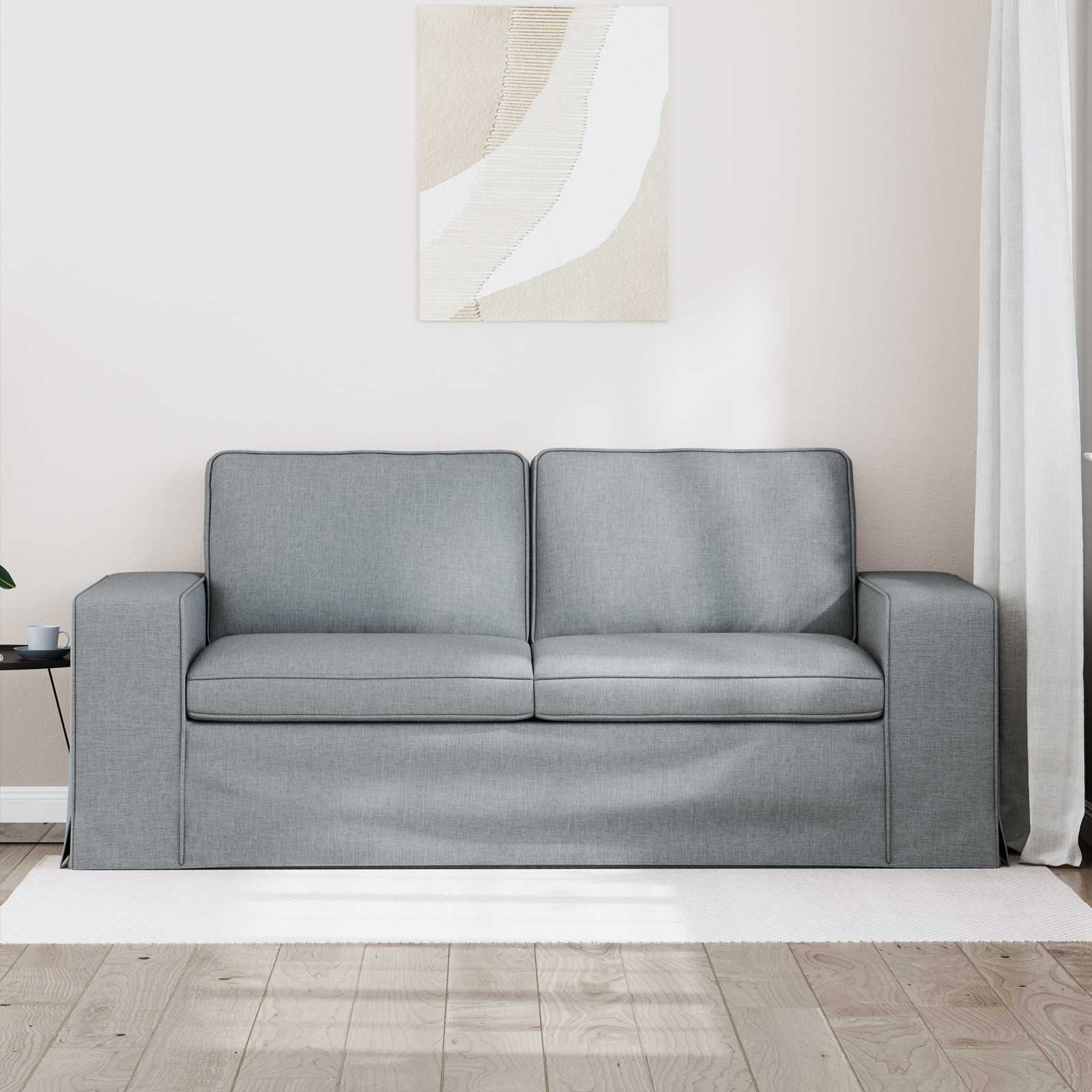 Καναπές Ανοιχτό γκρι 182 x 80 x 82 εκ ύφασμα - Pakobazaar